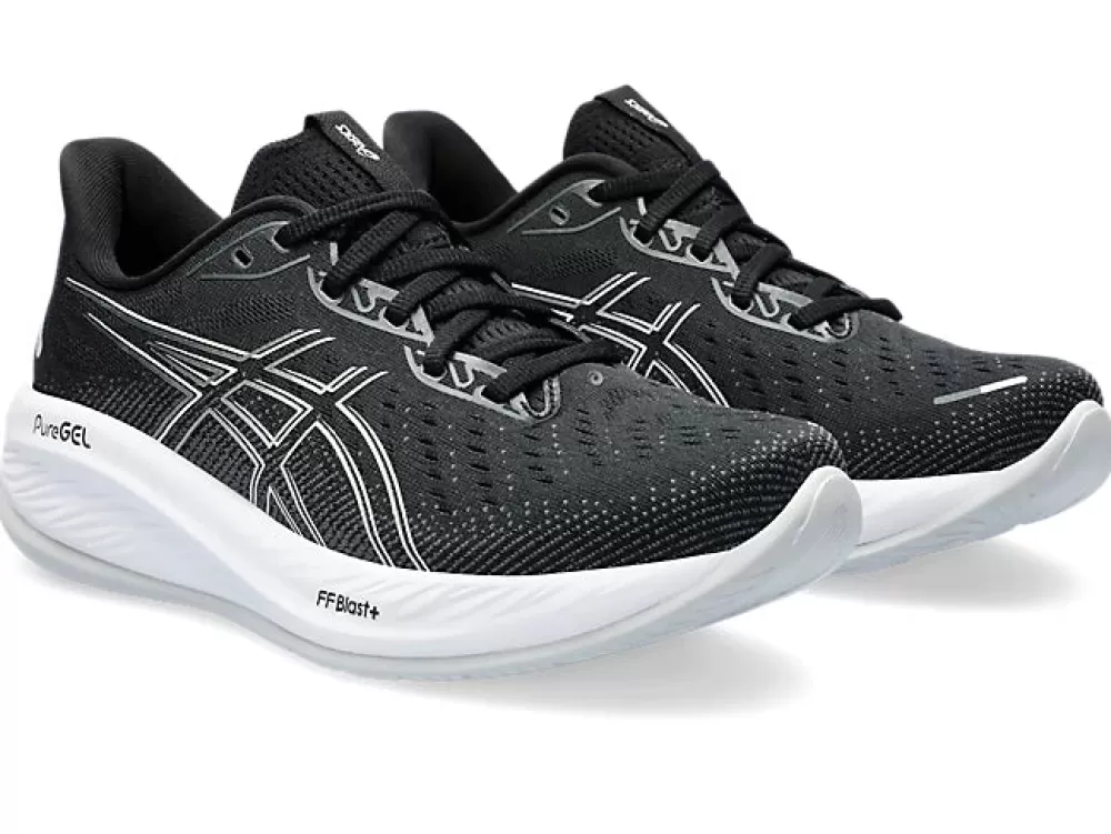 Running^Asics GEL-Cumulus 26 Womens (2A Narrow) Black/Concrete