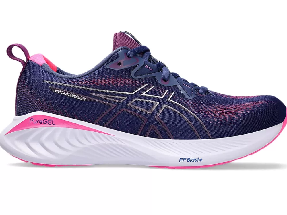 Running^Asics GEL-Cumulus 25 Womens (D Wide) Deep Ocean/Lilac Hint