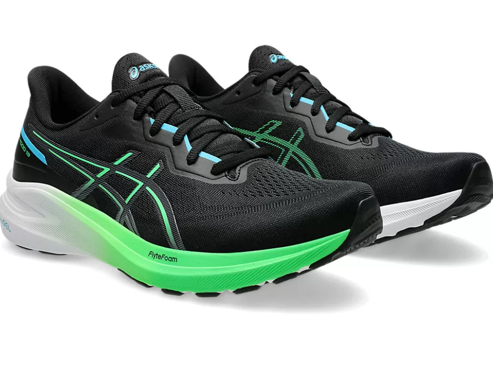 Running^Asics GT-1000 13 Mens Black/Digital Aqua