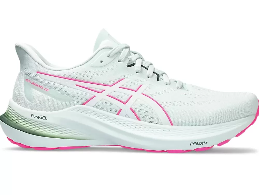 Running^Asics GT-2000 12 Womens (D Wide) Pure Aqua/White