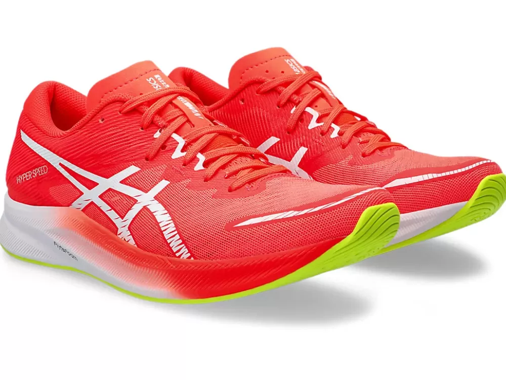 Racing^Asics Hyperspeed 3 Womens Sunrise Red/White