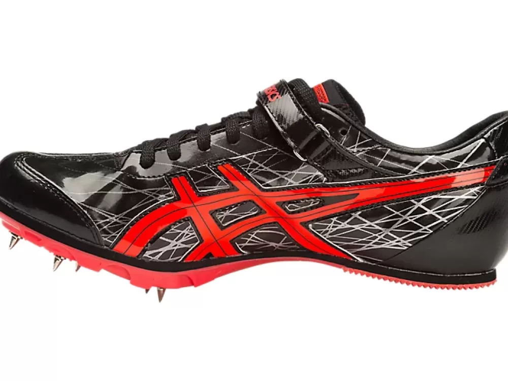 Field^Asics Long Jump Pro Black/Flash Coral/Silver