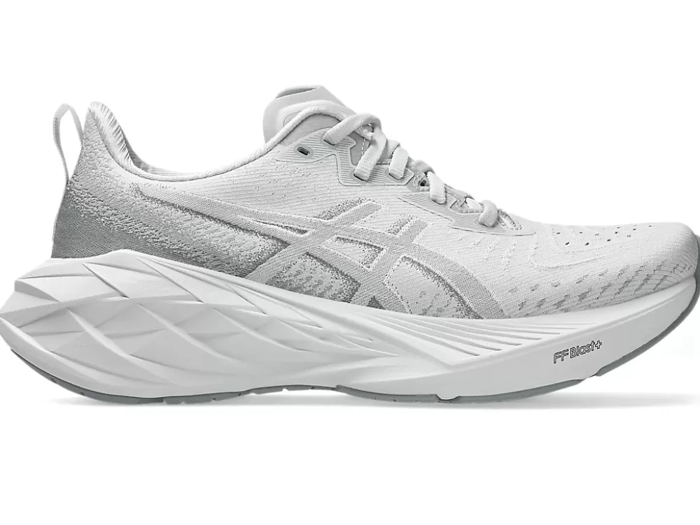 Running^Asics Novablast 4 Womens Concrete/Steel Grey