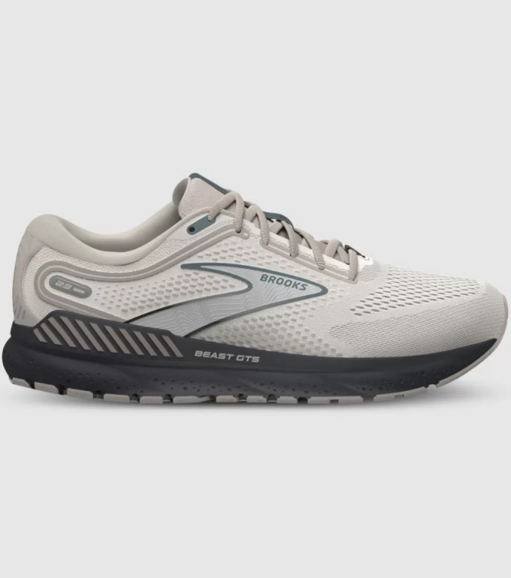 Running^Brooks Beast GTS 23 Mens (2E Wide) CHATEAU GREY/WHITE/BLACK