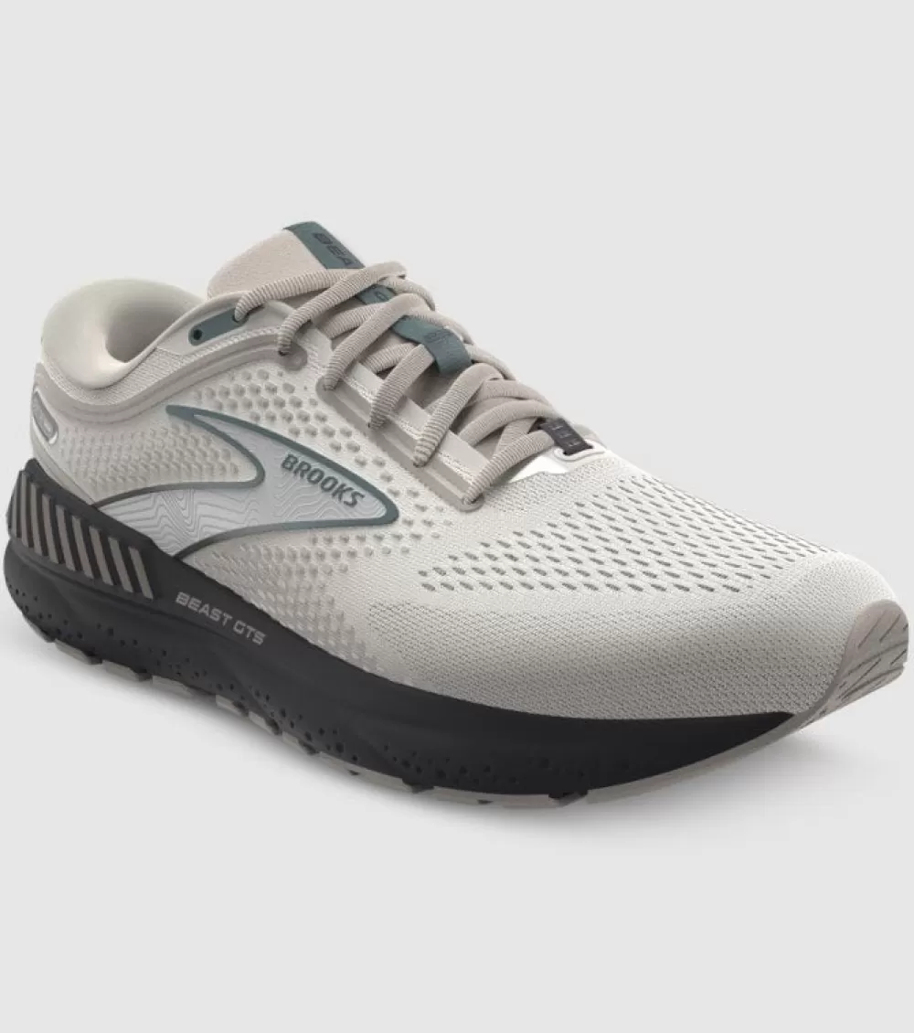 Running^Brooks Beast GTS 23 Mens (2E Wide) CHATEAU GREY/WHITE/BLACK