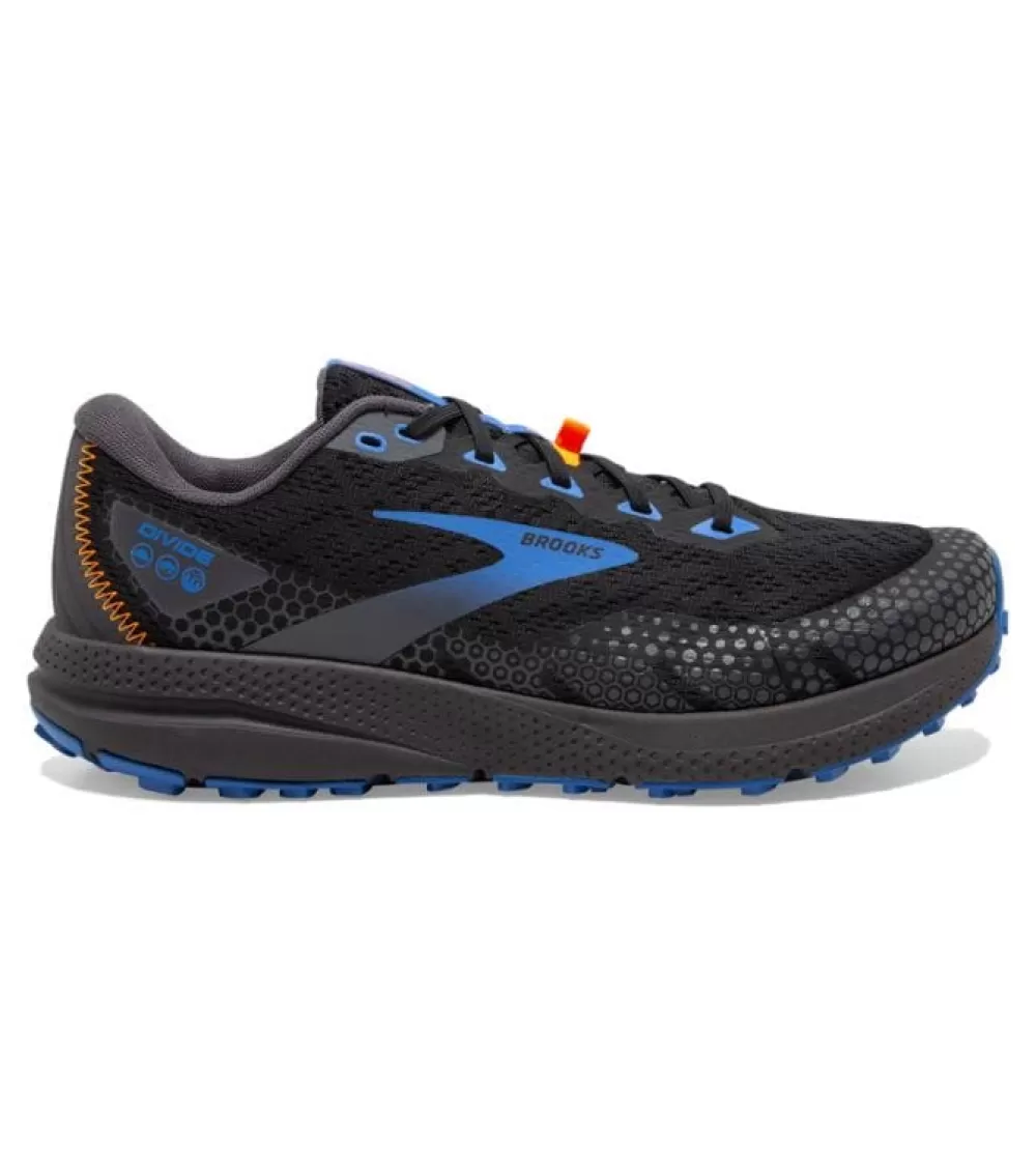 Trail | Running^Brooks Divide 3 Mens BLACK/PEARL BLUE