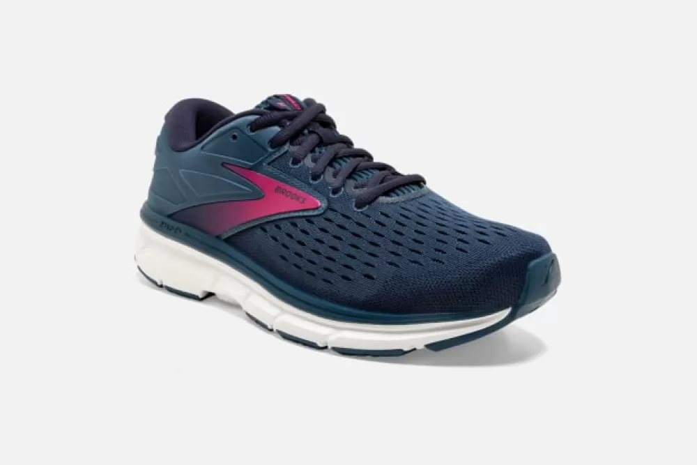 Running^Brooks Dyad 11 Womens BLUE/NAVY/BEETROOT