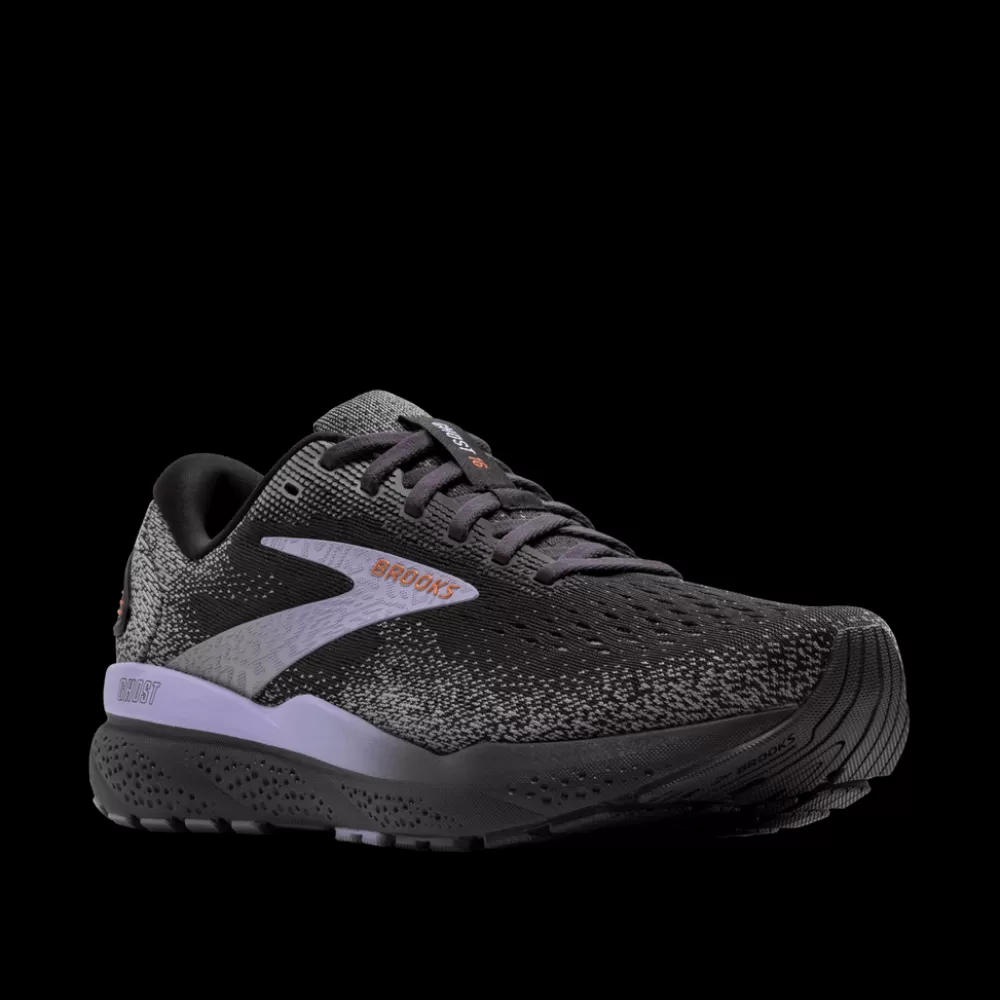 Running^Brooks Ghost 16 Womens EBONY/LAVENDER/COPPER