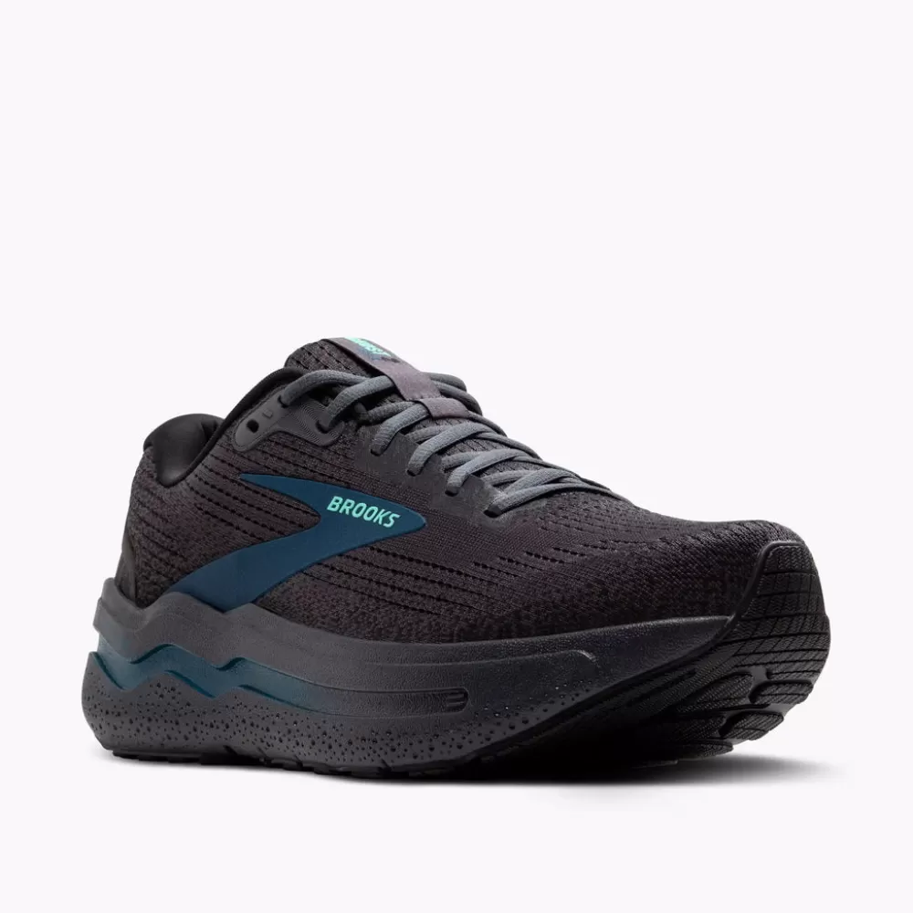 Running^Brooks Ghost Max 2 Mens EBONY/COCKATOO/BLUE SAP