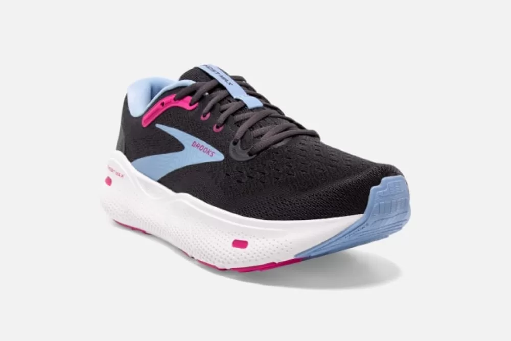 Running^Brooks Ghost Max Womens EBONY/OPEN AIR/LILCA ROSE