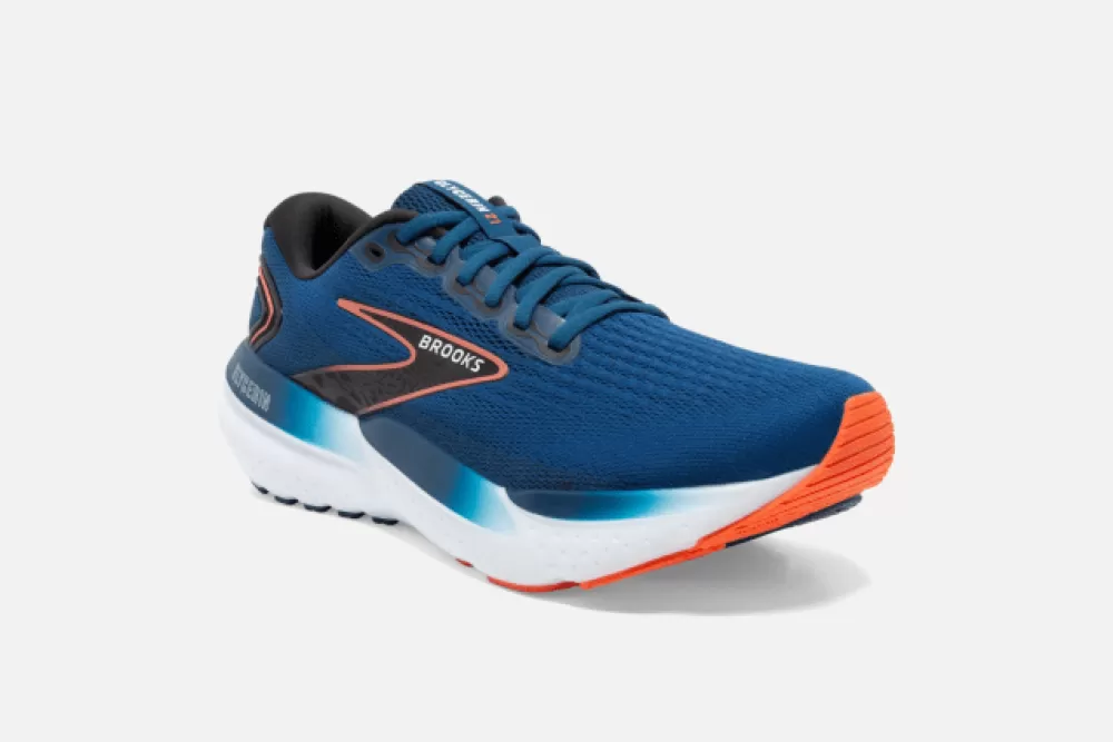 Running^Brooks Glycerin 21 Mens (2E Wide) BLUE OPAL/BLACK/NASTUR