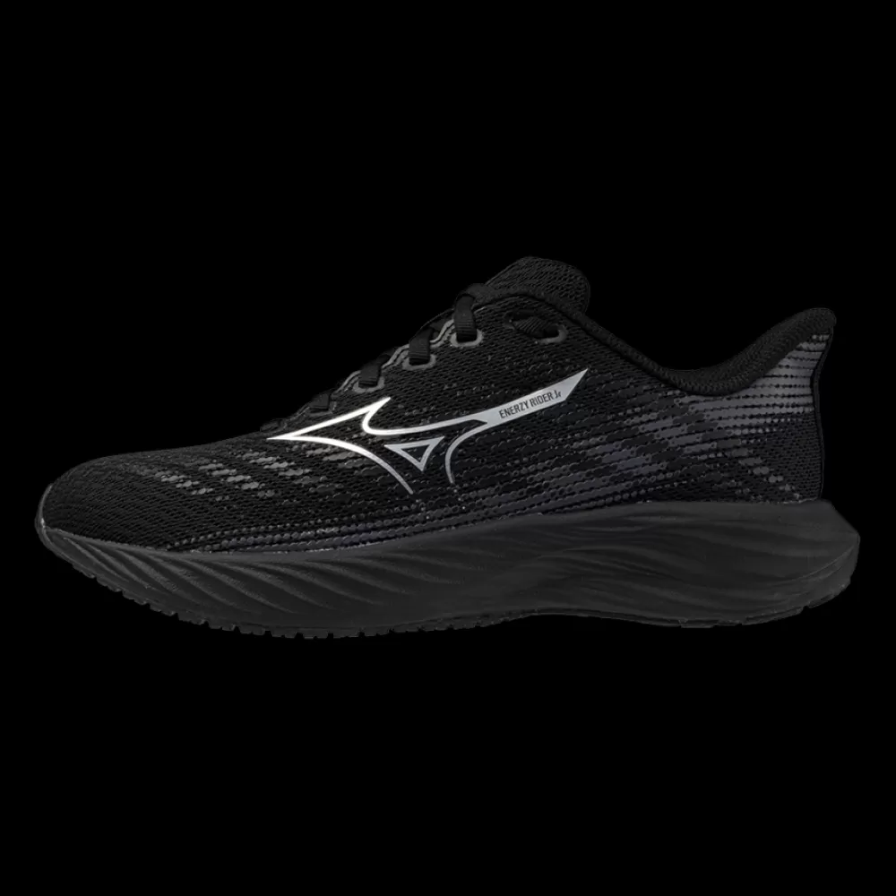 Kids | Running^Mizuno Enerzy Rider Jr Black/Silver/Ebony