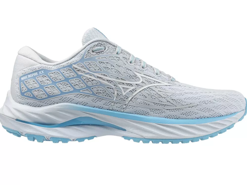 Running^Mizuno Wave Inspire 20 Womens Grey/Light blue