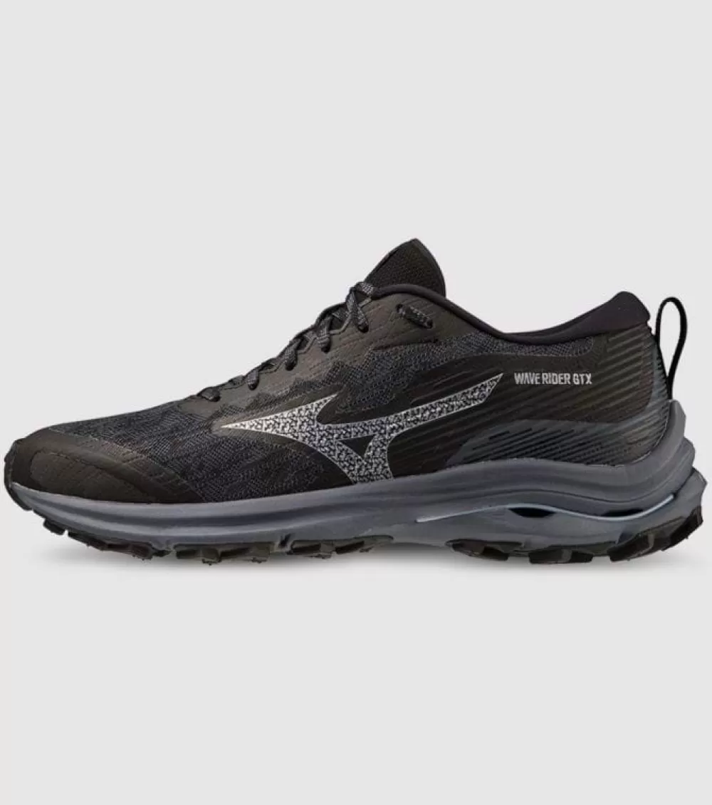 Trail | Running^Mizuno Wave Rider GTX Womens BLACK OMBRE/BLUE SILVERSTAR