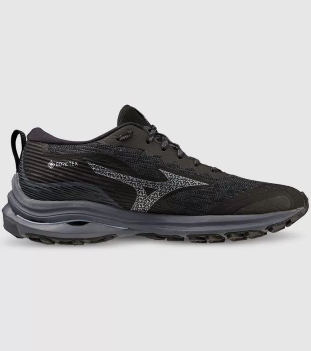 Trail | Running^Mizuno Wave Rider GTX Womens BLACK OMBRE/BLUE SILVERSTAR