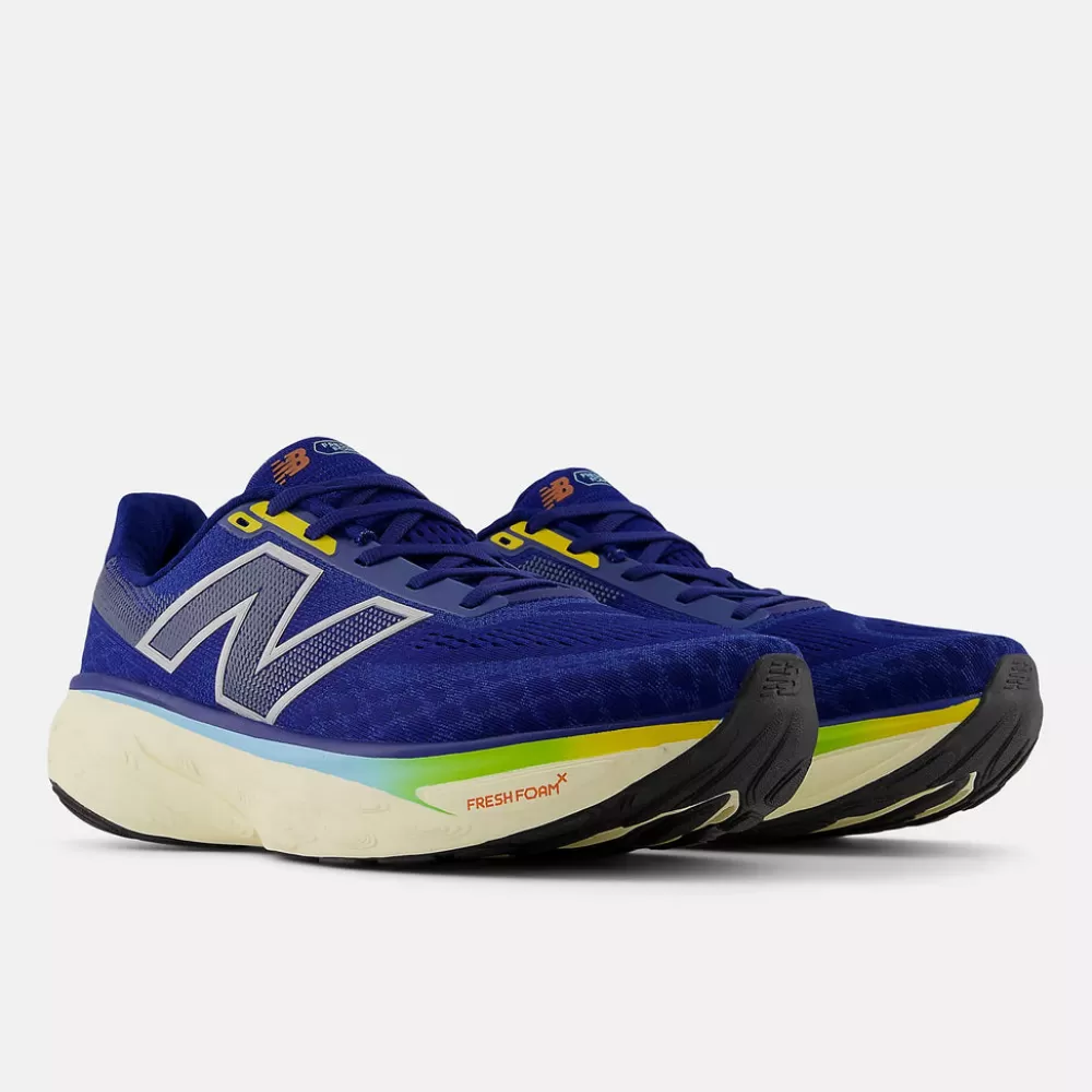 Running^New Balance Fresh Foam X 1080 v14 Mens Inkwell with Silver Metallic and Ginger Lemon