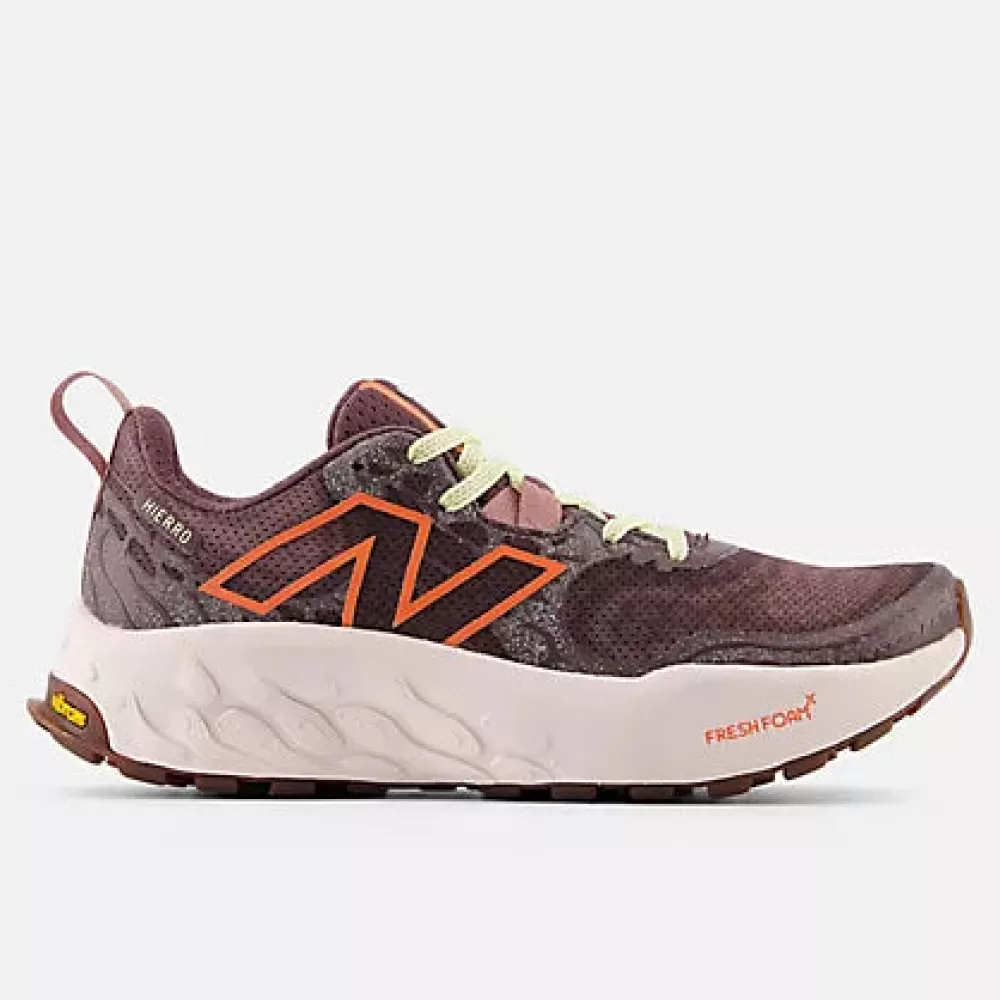 Trail | Running^New Balance Fresh Foam X Hierro v8 Womens Licorice with gulf red and pink granite