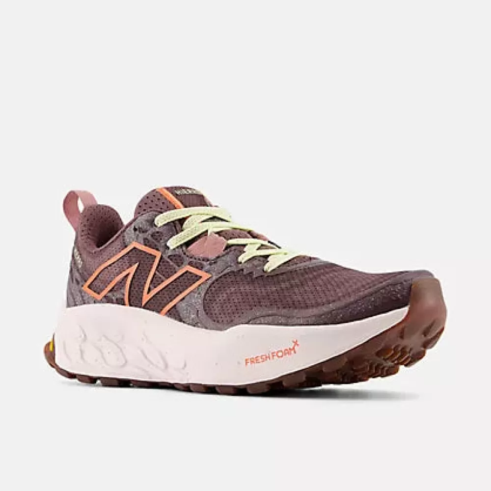 Trail | Running^New Balance Fresh Foam X Hierro v8 Womens Licorice with gulf red and pink granite