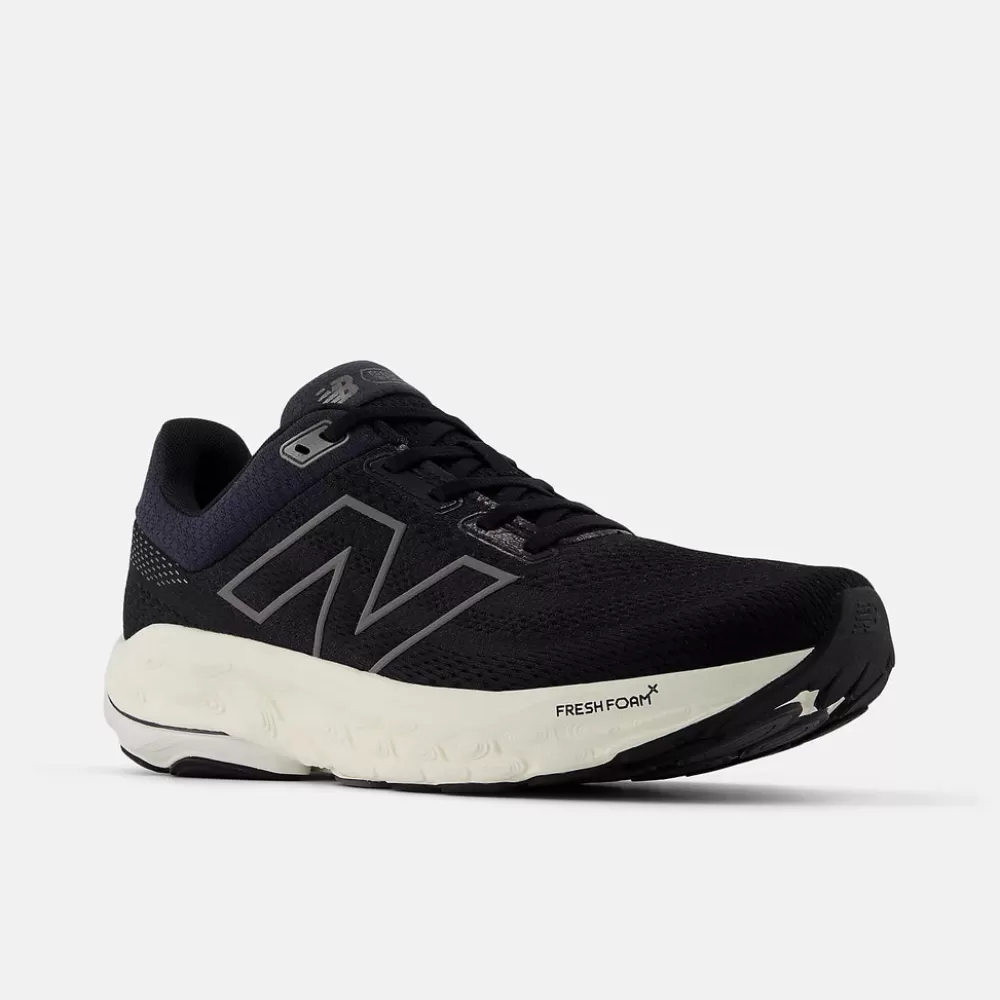 Running^New Balance Fresh Foam X 860v14 Mens (2E Wide) Black with Phantom and Sea Salt