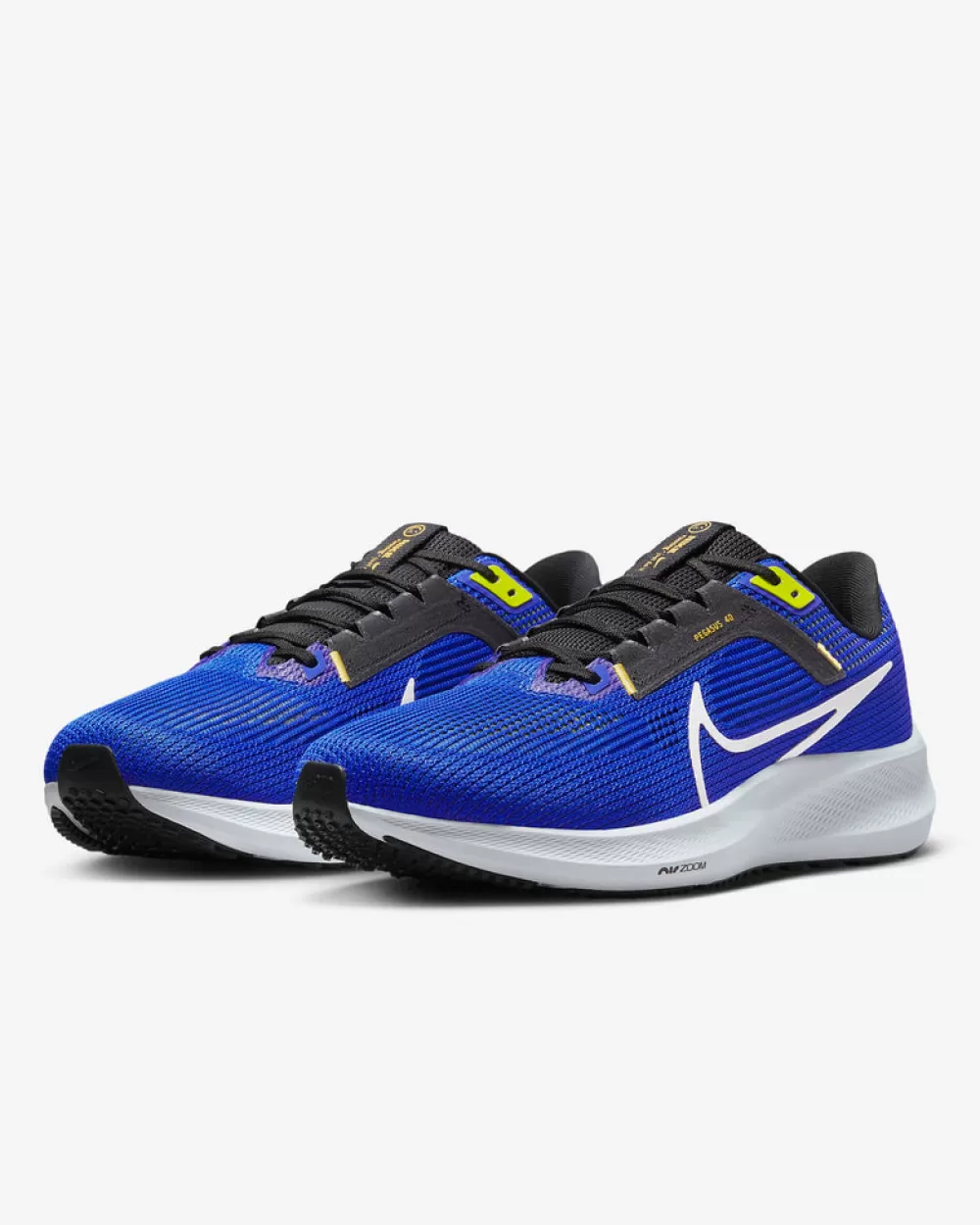 Running^Nike Pegasus 40 Mens (Wide) Racer Blue/Black/Sundial/White