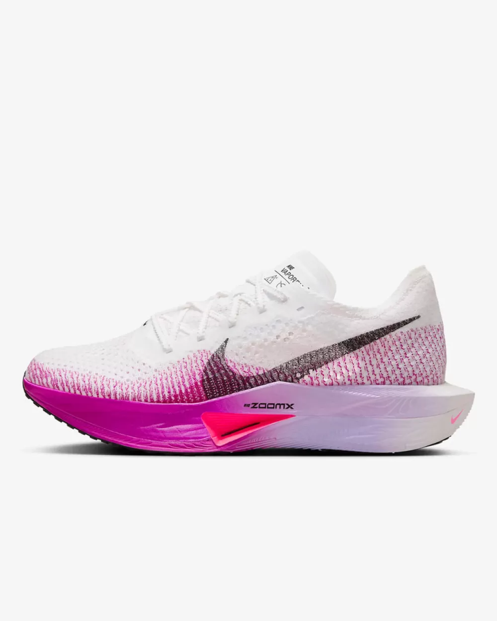 Racing^Nike Vaporfly 3 Womens White/Particle Grey/Metallic Silver/Dark Smoke Grey