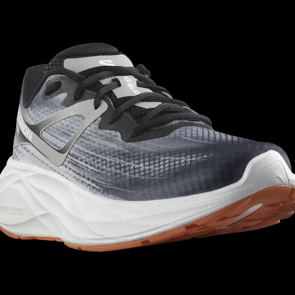 Running^Salomon Aero Glide Mens Black / Alloy / Coral Gold