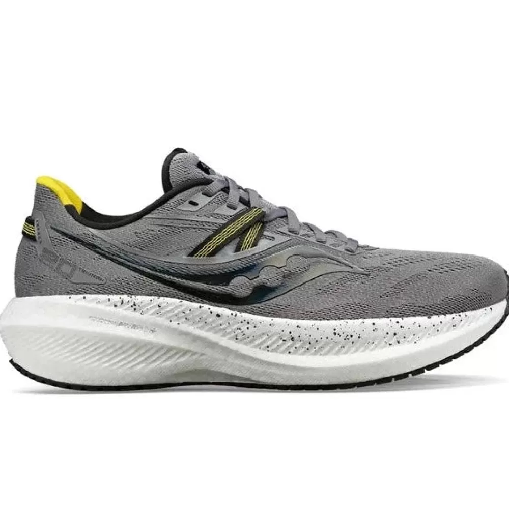 Running^Saucony Triumph 20 Mens Gravel/sulphur