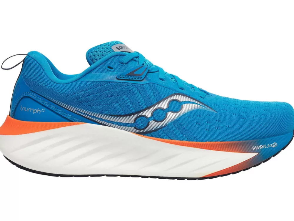 Running^Saucony Triumph 22 Mens Viziblue/Pepper